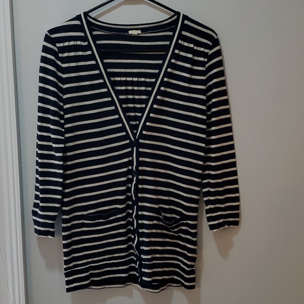 J. Crew Striped Cardigan